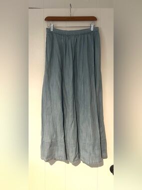 Aerie Light Blue Maxi Skirt with pockets- medium